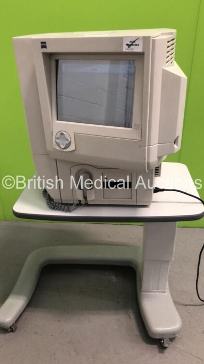 Zeiss Humphrey Field Analyzer Model 720i Rev 4.2.2 on Motorized Table (Powers Up - Table Missing Wheel) *S/N 720I-7123* **IR010**