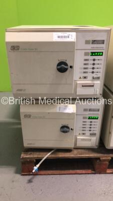 2 x SES Little Sister 3 Autoclaves (Both Power Up - Both Missing Caps and Loose Covers)