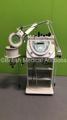 Derma Face Therapy System with VAP 007 Steam Vaporizer Pump, Magnifying Lamp and 7 Therapy Handpieces