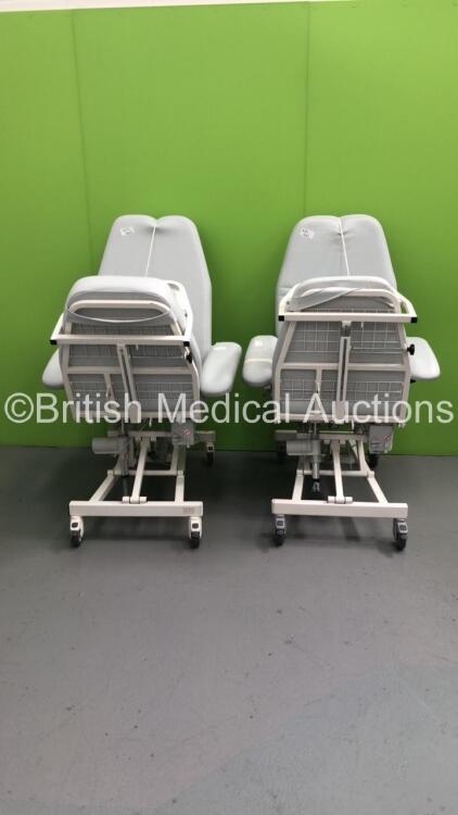 2 x Comfort Electric Dialysis / Therapy Chairs with Controllers