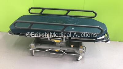 3 x Anetic Aid Hydraulic Patient Trolleys with Mattresses (All Hydraulics Tested Working - 1 x In Pictures - 3 x In Lot) - 2