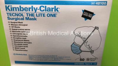 600 x Kimberly Clark Ref.48100 Blue Surgical Masks (Boxed) - 2