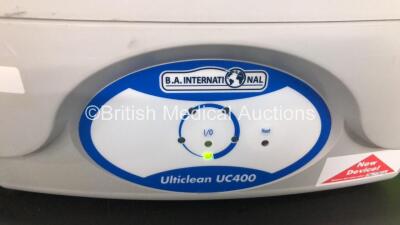 2 x B.A.International Ulticlean UC400 Ultrasonic Cleaners (Both Power Up) - 2