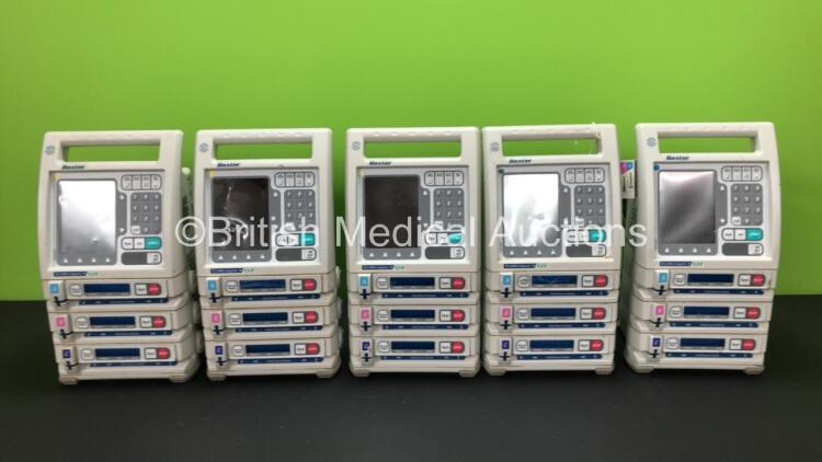 5 x Baxter Colleague 3 CXE Volumetric Infusion Pumps (All Draw Power)