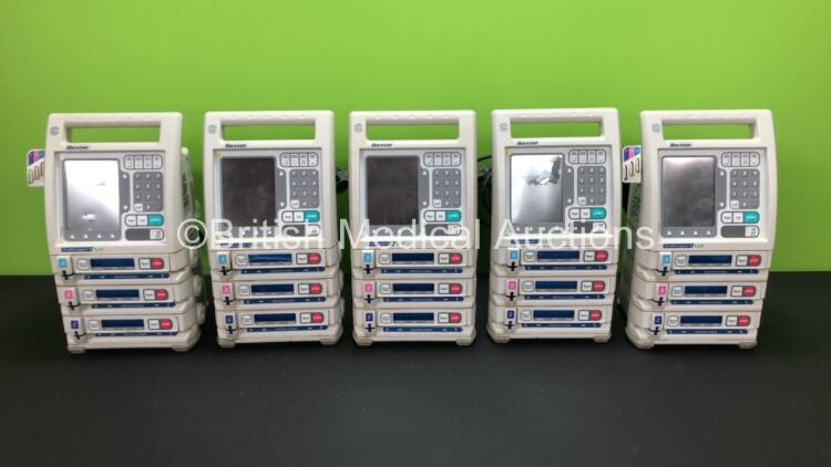 5 x Baxter Colleague 3 CXE Volumetric Infusion Pumps (All Draw Power)