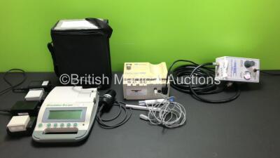 Mixed Lot Including 1 x Diagnostic Ultrasound BVI 3000 BladderScan with 3 Batteries (All Flat) and 2 Chargers, 1 x ConMed Hyfrecator 2000 Electrosurgical Unit (Powers Up) with Handpiece and 1 x Cory Bros CB3870 High Flow Irrigation Pump