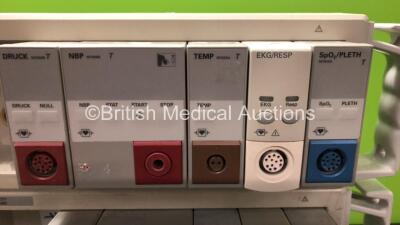 Job Lot Including 6 x M1041A Patient Modules (3 x Hewlett Packard, 2 x Philips, 1 x Agilent) Each with 5 Modules - 2