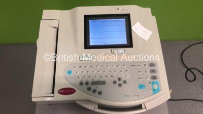 GE MAC 1200 ECG Machine on Stand with 10 Lead ECG Leads (Powers Up) - 2