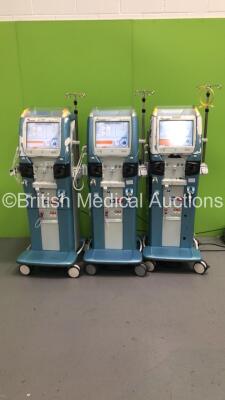 3 x Gambro Artis Dialysis Machines Running Hours 32338 / 31777 / 32782 (All Power Up) (95640011496 / 95640008428)