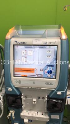 3 x Gambro Artis Dialysis Machines Running Hours 32338 / 31777 / 32782 (All Power Up) (95640011496 / 95640008428) - 3