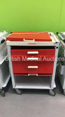 3 x Medisco Crash Trolleys (1 x Missing Handles, 1 x Damaged Wheel and 1 x Missing / Damaged Draws) - 3