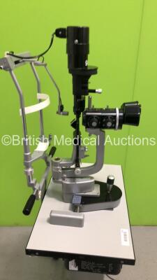 Haag Streit Bern SL 900 Slit Lamp on Hydraulic Table (Powers Up No Bulb) *S/N 71203* - 5