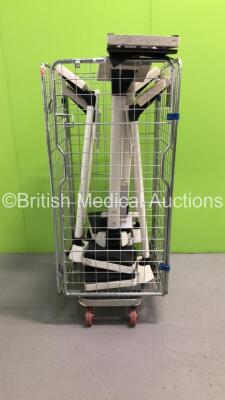 Cage of 6 x Seca Stand on Weighing Scales (Cage Not Included)