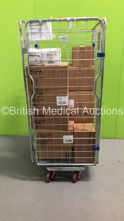 Cage of Mixed Consumables Including Bausch and Lomb Stellaris Premium Vacuum Phaco Packs and Bausch and Lomb TSV 25 Single Trocar/Cannula with Valve (Cage Not Included - Out of Date)