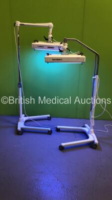 2 x Wyer Bilicompact Heating Lamps on Stands (Both Power Up) *S/N 051149*