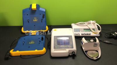 Mixed Lot Including 2 x LSU Ref 782630 Laerdal Suction Unit Wall Brackets, 1 x ResMed H4I Humidifier Unit, 1 x Vitalograph Alpha Spirometer with 1 x AC Power Supply (Powers Up) 1 x B&D Electromedical Nippy Junior + Ventilator (Powers Up) *78101956819 - 78