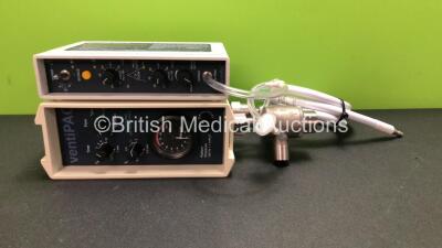 Smiths PneuPAC ventiPAC Ventilator with 1 x Smith alarmPAD and 1 x Hose *GH*