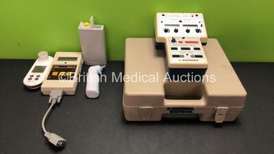 Mixed Lot Including 1 x ERA 20 Stimulation System in Carry Case (Powers Up) 1 x CareFusion Micro I Spirometer (Untested Due to Possible Flat Batteries) 1 x Welch Allyn Braun ThermoScan Thermometer (No Power) 1 x SSI Osler 2 Switch (Untested Due to Possibl