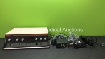 Mixed Lot Including 1 x Enraf Nonius Delft Endomed 433 Therapy Unit (Powers Up) 1 x Belkin SOHO 4 Port KVM Switch (Powers Up when Tested with Stock Power Supply-Power Supply Not Included)