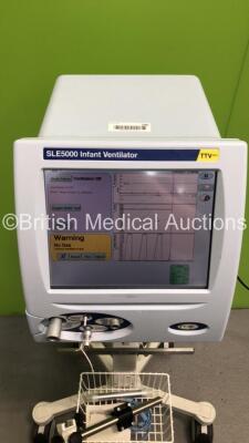 SLE 5000 Infant Ventilator TVV Plus Software Version 4.3 with Hoses (Powers Up) *S/N 52295* **Mfd 2008* - 2