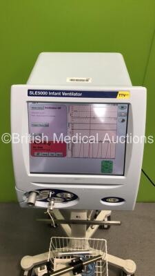 SLE 5000 Infant Ventilator TVV Plus Software Version 4.3 with Hoses (Powers Up) *S/N 52295* **Mfd 2008* - 3