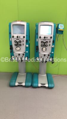 2 x Gambro Prismaflex Dialysis Machines with 1 x Barkley Control Unit - Running Hours 30237 / 25395 (Both Power Up)