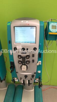 2 x Gambro Prismaflex Dialysis Machines with 1 x Barkley Control Unit - Running Hours 30237 / 25395 (Both Power Up) - 2