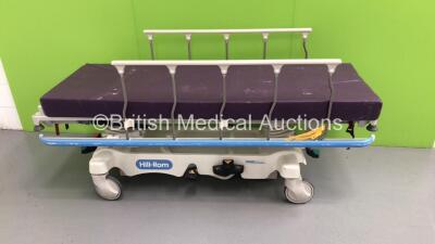 Hill-Rom Tran-Star Hydraulic Patient Trolley with Mattress (Hydraulics Tested Working)