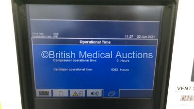 Nellcor Puritan Bennett 840 Ventilator System System Software Version 4-070000-85-AN Running Hours 6252 with Hoses (Powers Up) *S/N FS00111427* - 3