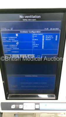 Nellcor Puritan Bennett 840 Ventilator System System Software Version 4-070000-85-AN Running Hours 6252 with Hoses (Powers Up) *S/N FS00111427* - 5