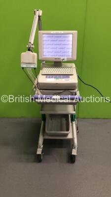 Nihon Kohden Cardiofax V ECG-1550K ECG Machine with 10 Lead ECG Leads (Powers Up) *S/N 00077*