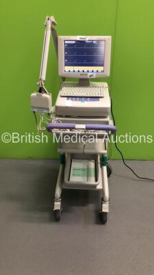 Nihon Kohden Cardiofax V ECG-1550K ECG Machine with 10 Lead ECG Leads (Powers Up) *S/N 00081*