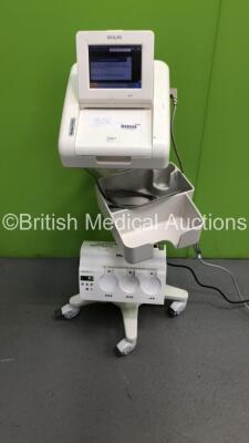 Philips Avalon FM30 Fetal Monitor on Stand with Philips Avalon CTS Wireless Transducer Docking Station (Powers Up)