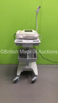 GE MAC 1200 ST ECG Machine on Stand with 1 x 10-Lead ECG Lead (Powers Up) * Mfd 2012 * * SN 550060736 *