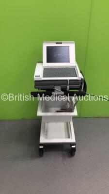 GE MAC 5000 ECG Machine on Stand with 1 x 10-Lead ECG Lead (Powers Up) * SN F3WT0618P *