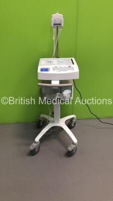 Mortara ELI 250c ECG Machine on Stand with 1 x 10-Lead ECG Lead (Powers Up)