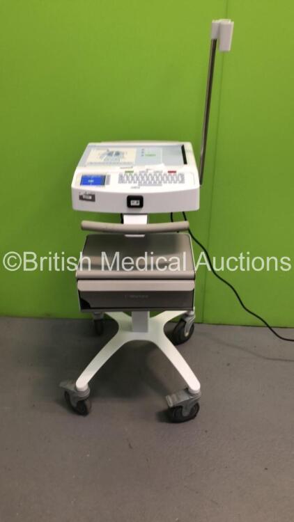 Mortara ELI 250c ECG Machine on Stand (Powers Up)