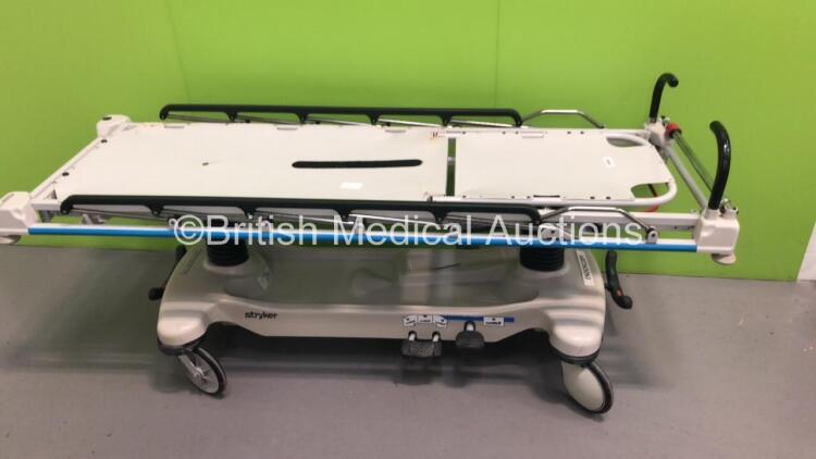 Stryker Hydraulic Patient Trolley (Hydraulics Tested Working) * SN 0607 081877 *