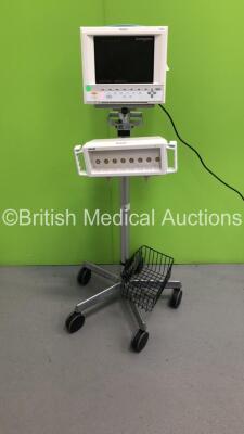 Philips V26C Patient Monitor on Stand with Philips Module Rack (Powers Up)