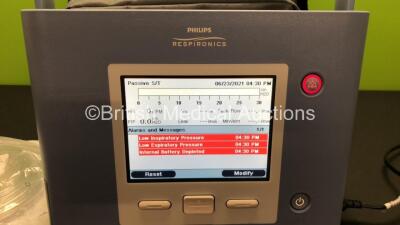 Philips Respironics Trilogy 100 Ventilator Software Version 14.1.02 (Powers Up) in Carry Bag - 2