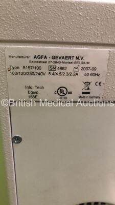 Agfa Gevaert Digitizer Type 5157/100 (Powers Up) *S/N 4862* **Mfd 09/2007** - 4