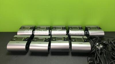 9 x ResMed Escape S9 EPR CPAP Units with 8 x AC Power Supplies (All Power Up) *23141971824 - 23142252672 - 23131176222 - 22181005577 - 23142381063 - 23122054793 - 22151803522 - 23121334967 - 23142380736*