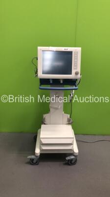 Drager Evita XL Ventilator on Stand Software Version 06.12 - Running Hours 47312 with CO2 Sensor and Hoses (Powers Up) *S/N ARTH0302* **Mfd 2003**