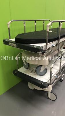 2 x Huntleigh Lifeguard Hydraulic Patient Trolleys with Mattresses (Hydraulics Tested Working) *S/N NA* - 2