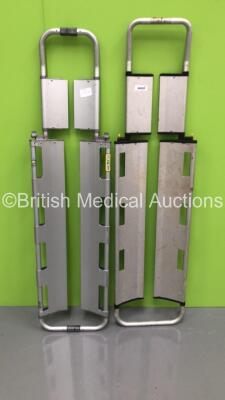 2 x Aluminium Scoop Stretchers