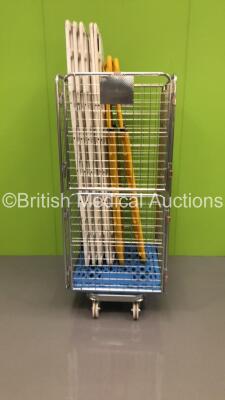 Cage Including 5 x Spinal Boards and 2 x Scoop Stretchers (Cage Not Included)