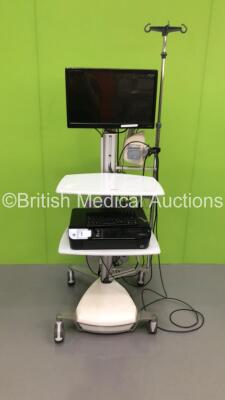 Laborie Trolley with iiyama Monitor and Printer