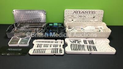 1 x Synthes Neuro Surgical Tray (Some Missing Pieces) and 1 x Atlantis Anterior Cervical Plate System (Some Missing Pieces)