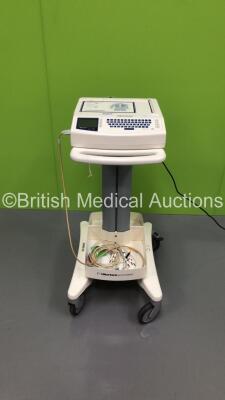 Mortara Instruments ELI 250 ECG Machine on Stand with 10 Lead ECG Leads (Powers Up) *S/N NA*