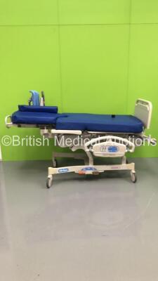 Hill-Rom Affinity 4 Electric Birthing Bed with Mattress (Powers Up - 1 x Stirrup Damaged - See Picture ) *S/N J263AA0024*